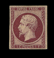 * NAPOLEON NON DENTELE - * - N°18d - Réimpression Du 1F Carmin - Comme ** - TB - 1853-1860 Napoleon III