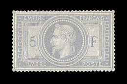 (**) NAPOLEON LAURE - (**) - N°33 - 5F Violet Gris  - Signé Calves - TB - 1863-1870 Napoleon III With Laurels