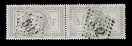 O NAPOLEON LAURE - O - N°33 - 5F Empire - Paire - Obl. GC 532 (Bordeaux) - TB - 1863-1870 Napoléon III. Laure