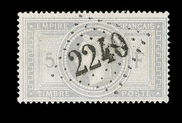 O NAPOLEON LAURE - O - N°33 - Obl GC 2240 - Signé Baudot/Behr - TB - 1863-1870 Napoleon III Gelauwerd