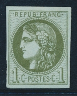 ** EMISSION DE BORDEAUX  - ** - N°39B - Report 2 - Signé - TB - 1870 Bordeaux Printing