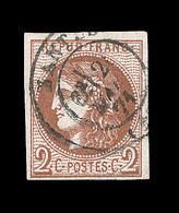 O EMISSION DE BORDEAUX  - O - N°40B - Obl Càd - TB - 1870 Ausgabe Bordeaux
