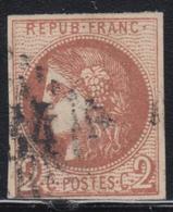O EMISSION DE BORDEAUX  - O - N°40Bb - 2c Marron - TB - 1870 Bordeaux Printing