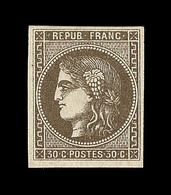 * EMISSION DE BORDEAUX  - * - N°47 - 30c Brun Foncé - TB - 1870 Ausgabe Bordeaux