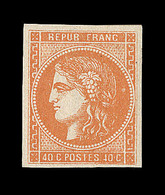 * EMISSION DE BORDEAUX  - * - N°48 - 40c Orange - TB - 1870 Ausgabe Bordeaux