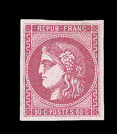 * EMISSION DE BORDEAUX  - * - N°49 - 80c Rose - Signé LANGE - TB - 1870 Ausgabe Bordeaux