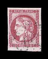 O EMISSION DE BORDEAUX  - O - N°49 - Filet Voisin - 3 Belles Marges - TB - 1870 Ausgabe Bordeaux