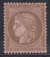 * CERES III ème REPUBLIQUE - * - N°58 - 10c Brun S/rose - TB Centrage - TB - 1871-1875 Cérès