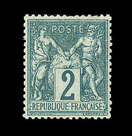 * TYPE SAGE - * - N°62 - 2c Vert - TB Centrage - Charn. Propre - TB - Cartes Postales Types Et TSC (avant 1995)