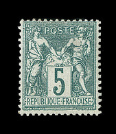 * TYPE SAGE - * - N°64 - 5c Vert - Comme ** - TB - Cartoline Postali E Su Commissione Privata TSC (ante 1995)