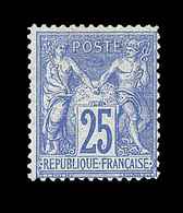 * TYPE SAGE - * - N°68 - 25c Outremer - Signé Bühler - B/TB - Cartes Postales Types Et TSC (avant 1995)