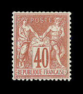 * TYPE SAGE - * - N°70 - 40c Rouge Orange - TB - Standard Postcards & Stamped On Demand (before 1995)