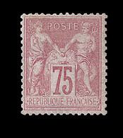 * TYPE SAGE - * - N°81 - 75c Rose - Signé Calves - Comme ** - TB - Cartes Postales Types Et TSC (avant 1995)