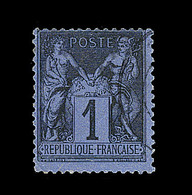 O TYPE SAGE - O - N°83 - Bleu S/cobalt - TB - Cartes Postales Types Et TSC (avant 1995)