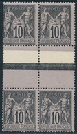 **/* TYPE SAGE - **/* - N°103b - Paire - Interpanneau - 2 Ex ** - TB - Cartes Postales Types Et TSC (avant 1995)