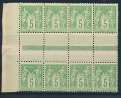 ** TYPE SAGE - ** - N°106a - Bde De 4 - BDF - TB - Cartes Postales Types Et TSC (avant 1995)