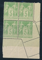 **/* VARIETES SUR CLASSIQUES - **/* - N°102 - Bloc De 4 - 2 Ex. ** - Cdf - Piquage Oblique - TB - Unclassified