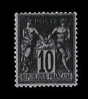 * VARIETES SUR CLASSIQUES - * - N°103 - 10c Noir S/lilas - Dble Impression - TB - Unclassified