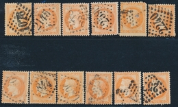 O LOTS-COLLECTIONS (Période Classique) - O - N°31 (x12) - Obl. GC Diff. (2 Obl. étoile) - B/TB - Other & Unclassified