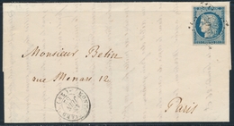 LAC Emission CERES 1849 Sur Lettre - LAC - N°4 - Obl PC 2069 - T15 - Montbéliard - 13/06/52 - TB - 1849-1876: Classic Period