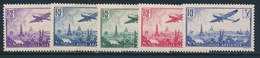 ** POSTE AERIENNE - ** - N°8/12 - 5 Val - TB - 1927-1959 Nuovi