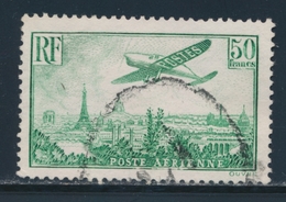 O POSTE AERIENNE - O - N°14 - 50F Vert - Cachet Moyen - TB - 1927-1959 Mint/hinged