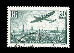 O POSTE AERIENNE - O - N°14b - 50F Vert Foncé - Signé Calves - TB - 1927-1959 Nuevos