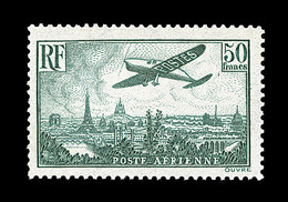 ** POSTE AERIENNE - ** - N°14b - 50F Vert Foncé - TB - 1927-1959 Mint/hinged