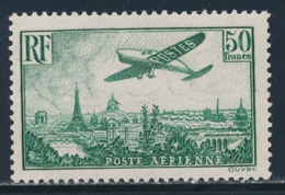 * POSTE AERIENNE - * - N°14b - 50F Vert Foncé - Charn. Légère - TB - 1927-1959 Neufs