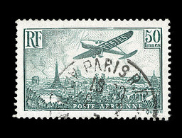 O POSTE AERIENNE - O - N°14b - 50F Vert Foncé - TB - 1927-1959 Mint/hinged