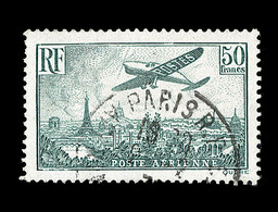 O POSTE AERIENNE - O - N°14b - 50F Vert Foncé - TB - 1927-1959 Ungebraucht