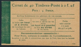 ** CARNETS ANCIENS - ** - N°137 C7 - "Taxes Révisées Le 12 Août 1919" - 40 T. - TB - Andere & Zonder Classificatie