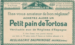 ** CARNETS ANCIENS - ** - N°170 C1 - 10c Vert Pasteur - TORTOSA - S93 - TB - Autres & Non Classés