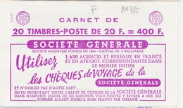 ** CARNETS ANCIENS - ** - N°1011B C20 - Série S14.57 - TB - Other & Unclassified