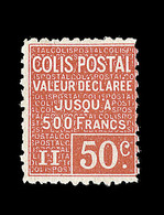 * COLIS POSTAUX - * - N°56 - 50c Rouge - TB - Nuovi