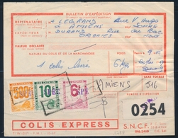 L COLIS POSTAUX  - PETITS COLIS  - L - N°5, 25, 28 - Tous Surch Specimen - S/Bulletin D'Exp. De 1959 D'Orchies - Pr Amie - Mint/Hinged