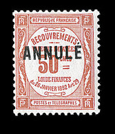 ** COURS D'INSTRUCTION - TIMBRES TAXE - ** - N°47 CI1 - 50c Rouge - Légère Adhérence - Sinon TB - Corsi Di Istruzione