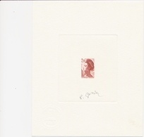 (*) EPREUVE ARTISTE - (*) - N°2376  - 2,20 F Liberté En Brun Rouge - Signé Gandon - TB - Prove D'artista