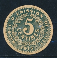 (*) ESSAIS - (*) - N°107 - Projet Du 5c - Banque D'Emission De Lille - Recto-verso (Rond) - TB - Nuovi