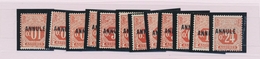 ** TIMBRES FISCAUX - ** - N°1/12 - 12 Val - T. De Sécurité Sociale - Surch. ANNULE - TB - Other & Unclassified