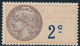 * TIMBRES FISCAUX - * - N°2b - (2c) - Pli Vertical - Other & Unclassified