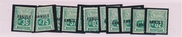 ** TIMBRES FISCAUX - ** - N°13/24 - 12 Valeurs - T. De Sécurité Sociale - TB - Sonstige & Ohne Zuordnung