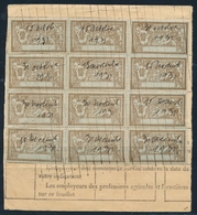 F TIMBRES FISCAUX - F - N°26 (x12) - S/Feuillet De Cotisation - TB - Autres & Non Classés