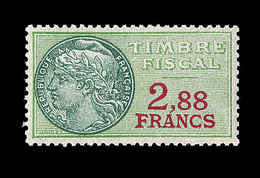 ** TIMBRES FISCAUX - ** - N°25a - 2,88F - TB - Sonstige & Ohne Zuordnung