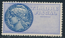 * TIMBRES FISCAUX - * - N°37b - Sans Val. Faciale - Signé Calves - TB - Autres & Non Classés