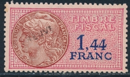 * TIMBRES FISCAUX - * - N°123 - 1,44F - TB - Other & Unclassified