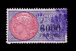 O TIMBRES FISCAUX - O - N°317 - 6000F - TB - Other & Unclassified
