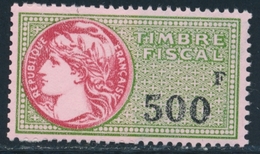 * TIMBRES FISCAUX - * - N°482 - 500F - TB - Autres & Non Classés