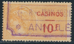 O TIMBRES FISCAUX - CASINOS - O - N°6 - TB - Autres & Non Classés