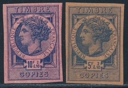 (*) TIMBRES FISCAUX - COPIES - (*) - N°7/8 - TB - Sonstige & Ohne Zuordnung